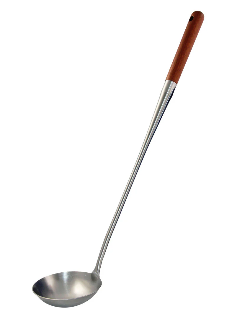 3er Edel-Luxus Set – Schaumlöffel 50 cm + Schöpflöffel 50 cm + Küchenspatel 43 cm, Holzgriff - Image 3
