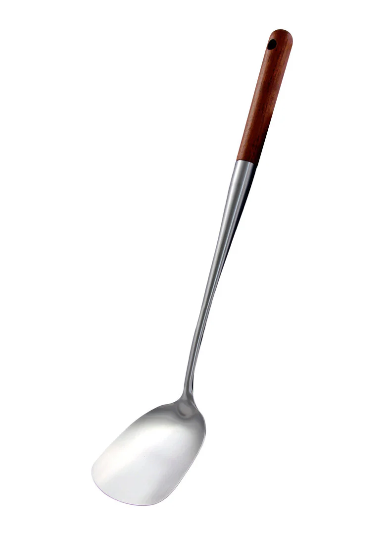 3er Edel-Luxus Set – Schaumlöffel 50 cm + Schöpflöffel 50 cm + Küchenspatel 43 cm, Holzgriff - Image 4