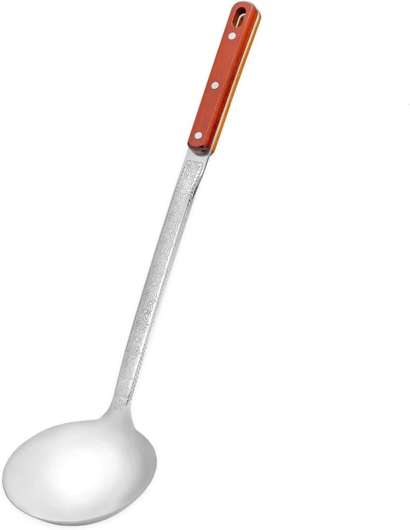 3er Set für Kazan/Kasan – Schaumlöffel 44 cm + Schöpflöffel 43 cm + Rührlöffel 47 cm, Holzgriff - Image 3