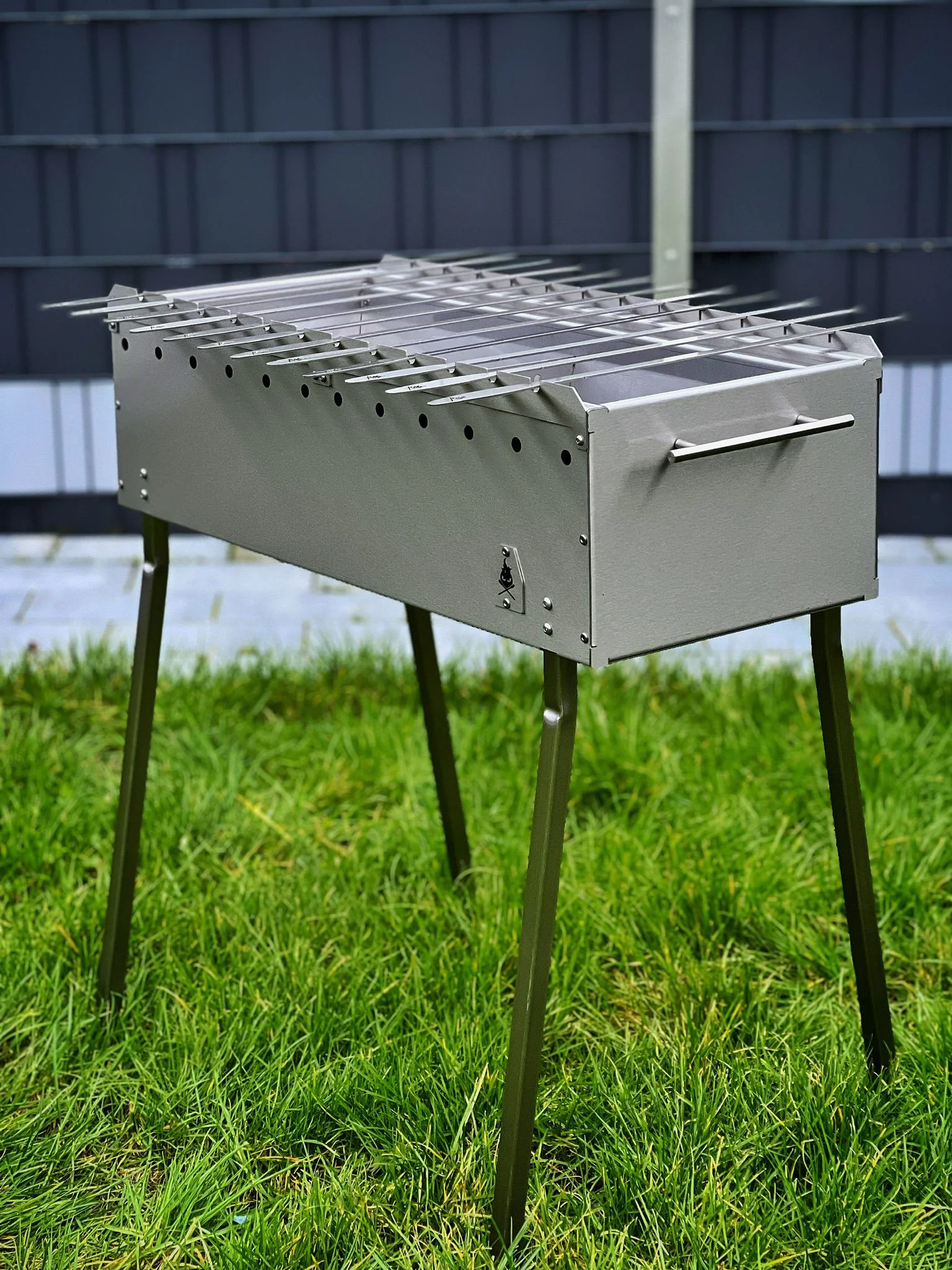 M1 Kompakter Edelstahl Schaschlik-Mangal für Outdoor & Garten | Aganjok - Image 3