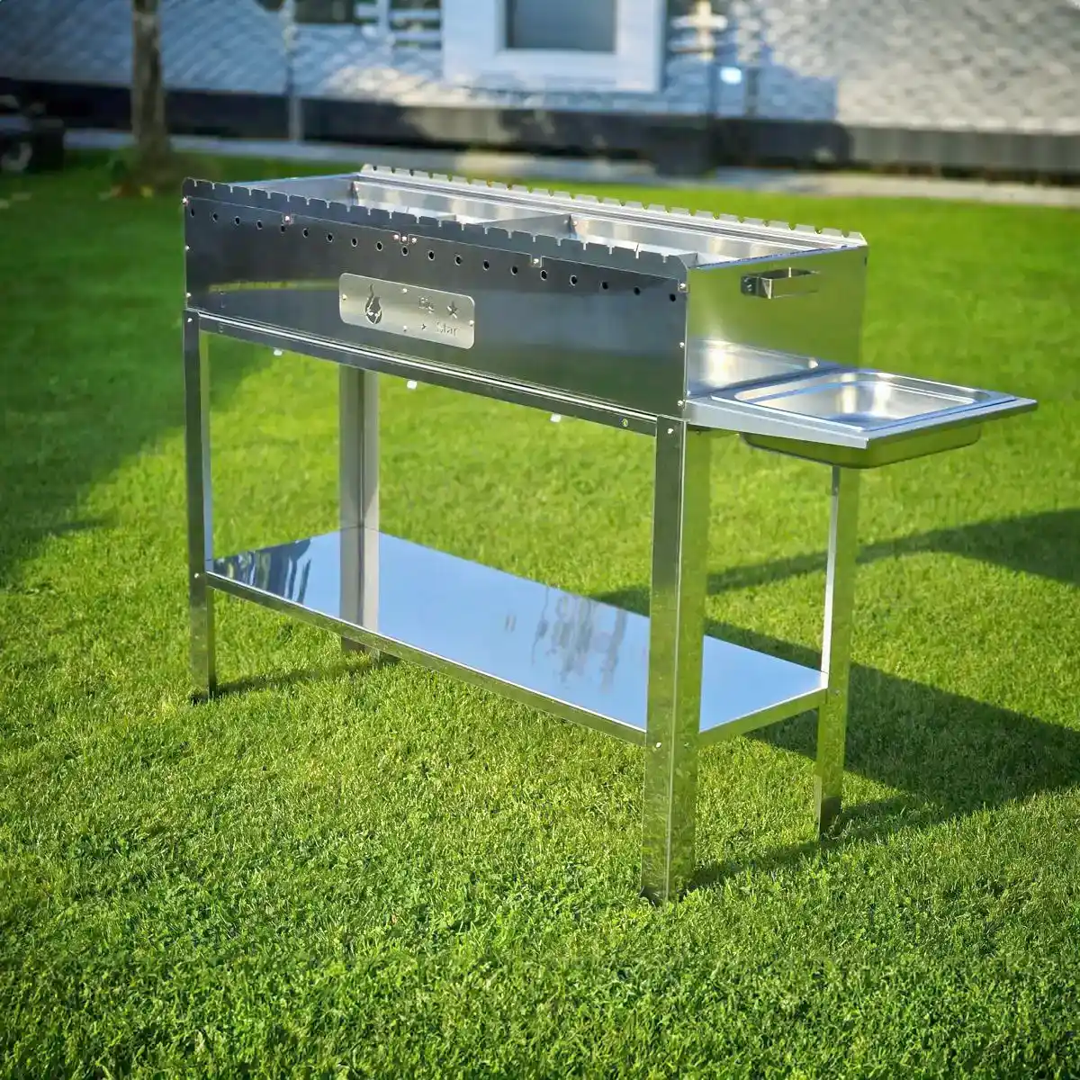 Mangalgrill BIG STAR aus Edelstahl mit 22 Schaschlikspießen | Aganjok - Image 3
