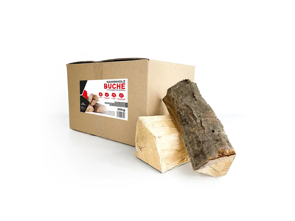 Kamin- & Smokerholz Weißbuche – 20 kg Karton | RHINOROCK