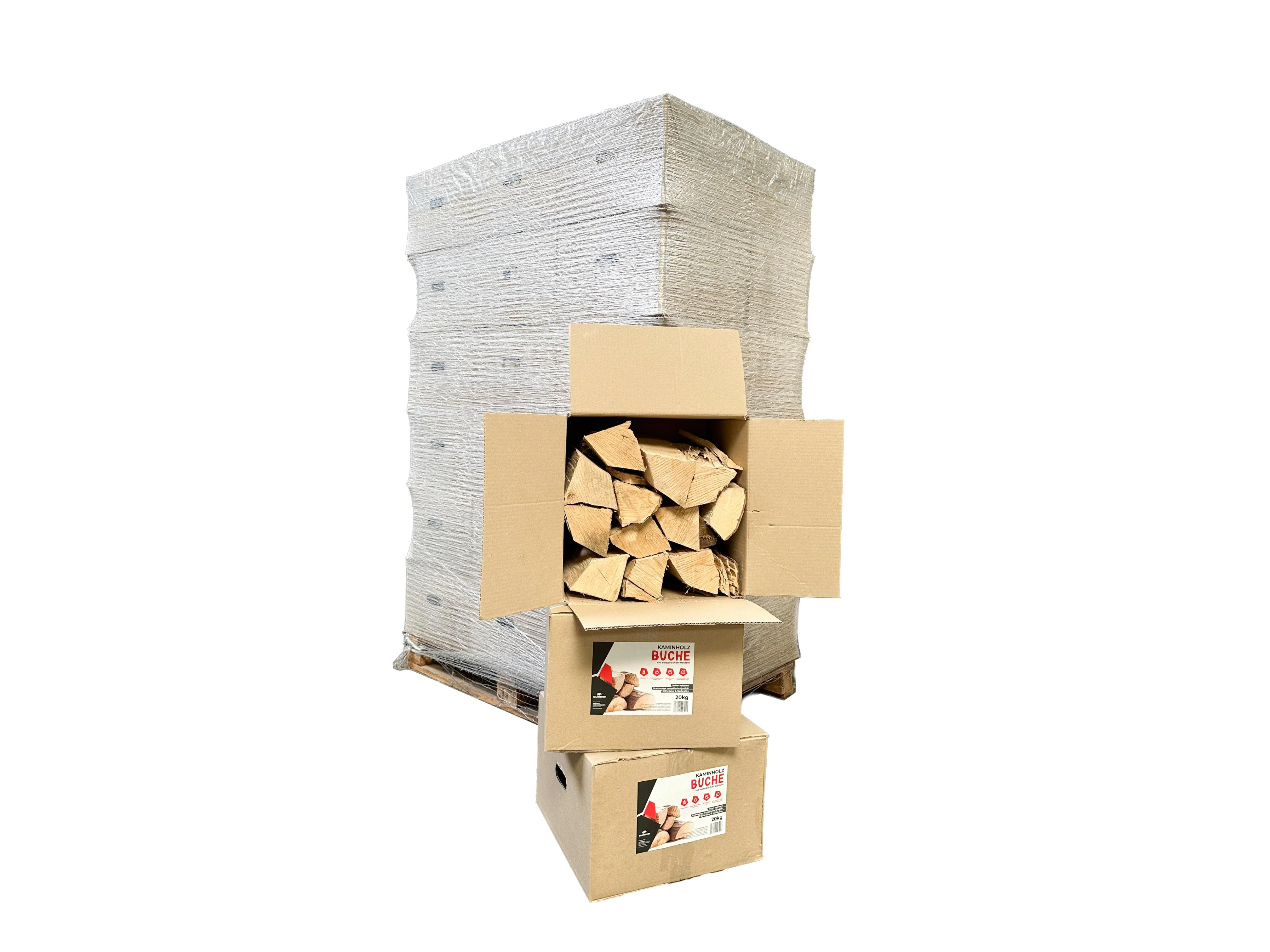 Weißbuche Kaminholz / Smoker Holz – Palette 36 × 20 kg | RHINOROCK