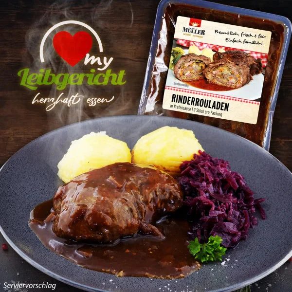 Rinderrouladen gefüllt in Bratensauce | mySchaschlik